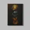ALIVA 1151 standbeeld goud canvas schilderij