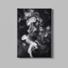 ALIVA 1152 abstract canvas schilderij rook zwart grijs a