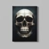 ALIVA 1160 schedel zilver canvas schilderij