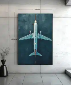 ALIVA 1496 vliegtuig canvas schilderij c