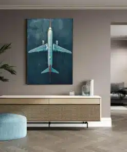 ALIVA 1496 vliegtuig canvas schilderij d