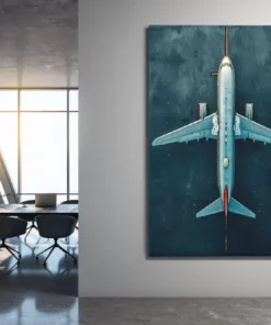 ALIVA 1496 vliegtuig canvas schilderij e