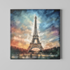 OEFE 1000 eiffel toren canvas schilderij