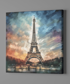 Alternative view of Eiffeltoren Parijs Canvas Schilderij