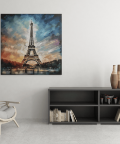 OEFE 1000 eiffel toren canvas schilderij c