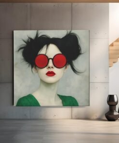 vrouw-portret-canvas-schilderij-d