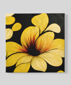 Canvas Schilderij Gele Bloemen