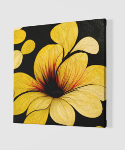 Alternative view of Canvas Schilderij Gele Bloemen