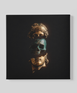 Canvas Schilderij Standbeeld Goud