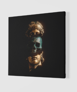 Alternative view of Canvas Schilderij Standbeeld Goud