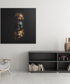 Canvas Schilderij Standbeeld Goud - Afbeelding 3