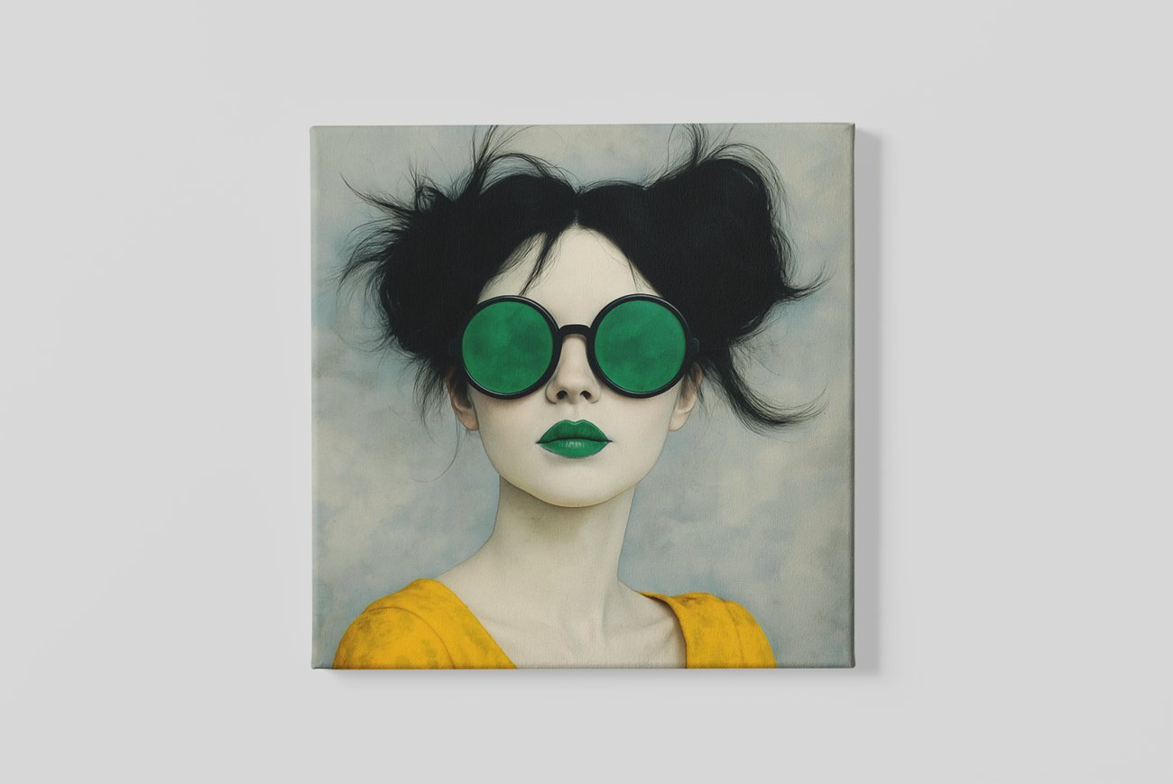 Vrouw portret kunst Canvas schilderij