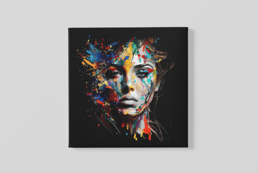 OEFE 1012 vrouw portret kunst abstract canvas schilderij a
