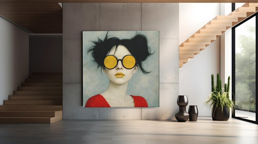 abstract-vrouw-kleurrijk-canvas-schilderij-d