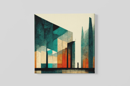 OEFE 1017 abstract kleuren canvas schilderij a