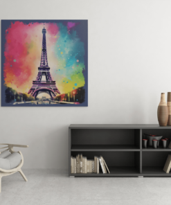 OEFE 1018 eiffeltoren paris canvas schilderij d