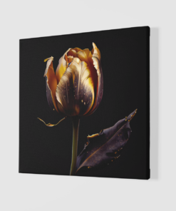 Alternative view of Gouden Roos Canvas Schilderij
