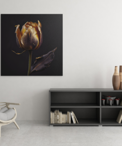 Gouden Roos Canvas Schilderij - Afbeelding 3