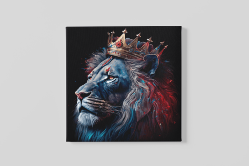 Canvas Schilderij Leeuwenkoning