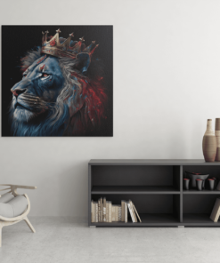 Canvas Schilderij Leeuwenkoning - Afbeelding 3