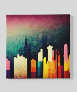 New York Abstract Canvas Schilderij
