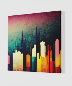 Alternative view of New York Abstract Canvas Schilderij