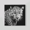 OEFE 1033 luipaard portret grijs canvas dieren schilderijen a