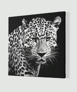Alternative view of Luipaard Grijs Canvas Schilderij