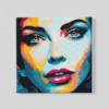 OEFE 1034 vrouw gezicht canvas schilderij a