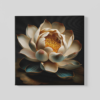 OEFE 1038 botanische lotus bloem canvas schilderij a