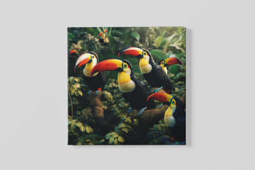 OEFE 1039 toekans vogel canvas schilderij a