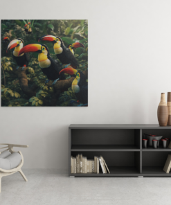 Toekans Canvas Schilderij - Afbeelding 3