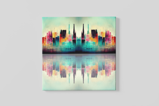 Stad New York Canvas Schilderij