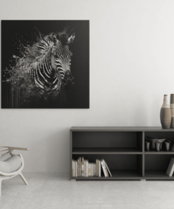 OEFE 1046 zebra dieren canvas schilderij c