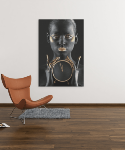 ALIVA 1062 vrouw portret grijs canvas schilderij b 1