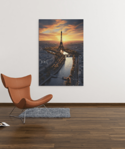 ALIVA 1064 eiffeltoren foto op canvas schilderijen b min