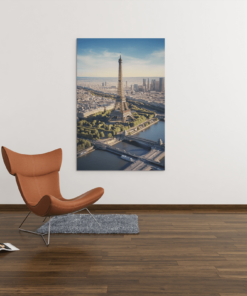 Parijs Eiffeltoren Canvas Schilderij - Afbeelding 5
