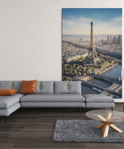Parijs Eiffeltoren Canvas Schilderij - Afbeelding 4