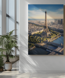 Parijs Eiffeltoren Canvas Schilderij - Afbeelding 3