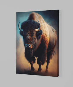 ALIVA 1068 bizon canvas schilderij dieren b