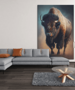 ALIVA 1068 bizon canvas schilderij dieren d