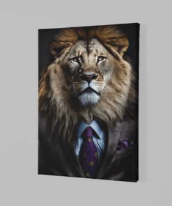 ALIVA 1074 meneer de leeuw canvas schilderij a 1