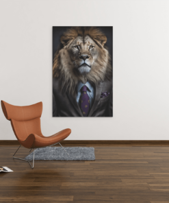 ALIVA 1074 meneer de leeuw canvas schilderij b 1
