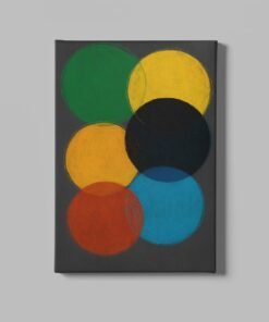 Abstracte Cirkels Canvas Schilderij