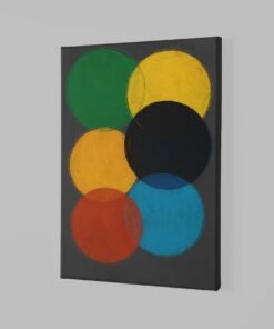 Alternative view of Abstracte Cirkels Canvas Schilderij