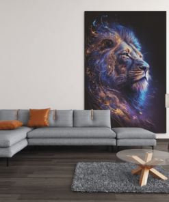 ALIVA 1077 canvas schilderij dieren leeuw d