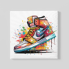 OEFE 1010 kleurrijke sneaker schoenen canvas schilderij a