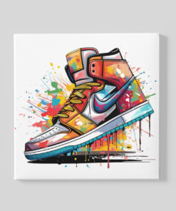 Kleurrijke Sneaker Canvas Schilderij