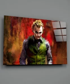 Alternative view of Glasschilderij The joker