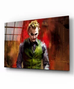 Glasschilderij The joker
